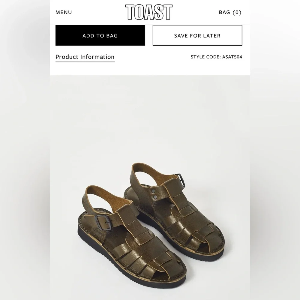 Fracap | Shoes | Brandnew Fracap Ola Leather Fisherman Sandal In